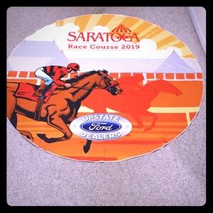 NWT Saratoga Race Track 2019 Round beach towel